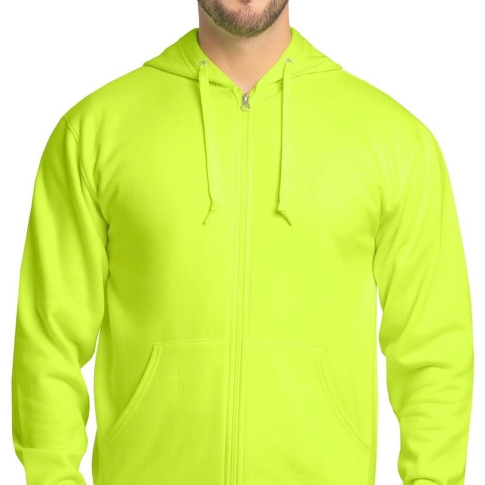 New! Fruit of the Loom Fleece Full Zip Hoodie Sweatshirt in Adult Small